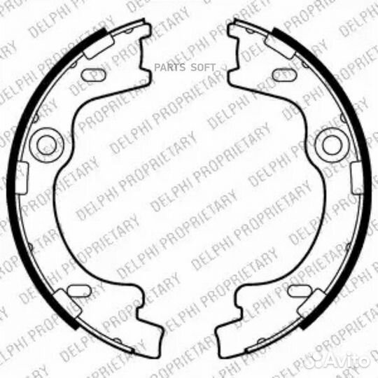 Delphi LS2012 Комплект тормозных колодок