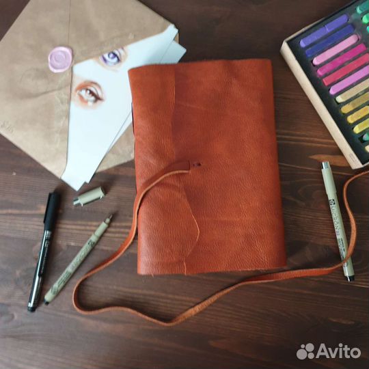 Кожаный блокнот, скетчбук