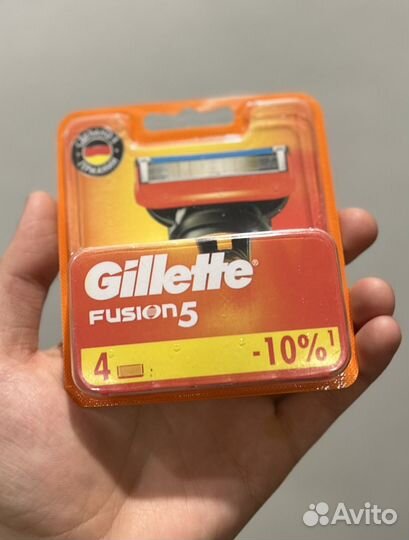 Сменные кассеты (4шт) gillette fusion 5