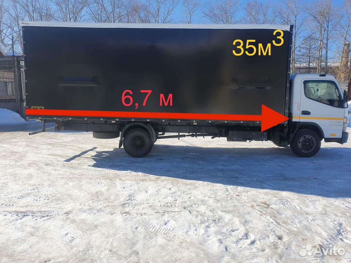 Грузоперевозки до 5 тонн Митсубиши фусо, Газель 6м