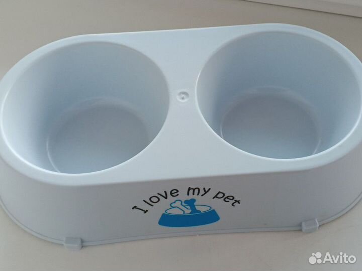 Миска для животных, двойная