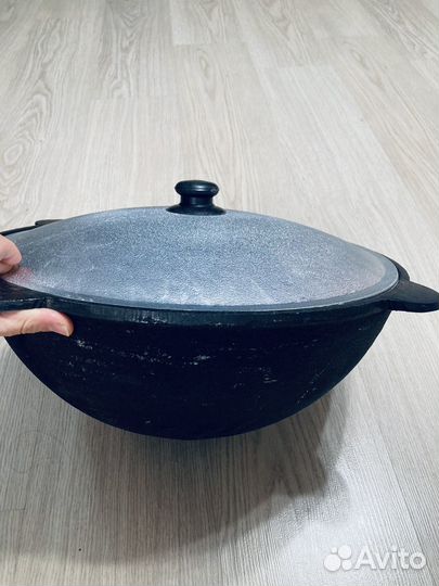 Казан чугунный 12 литров с крышкой