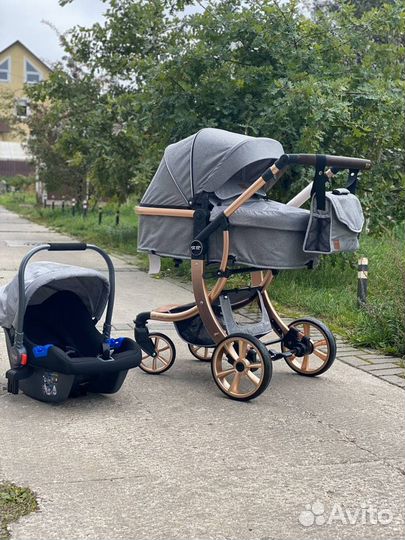 Коляска 3в1 новая. Трансформер LuxMom