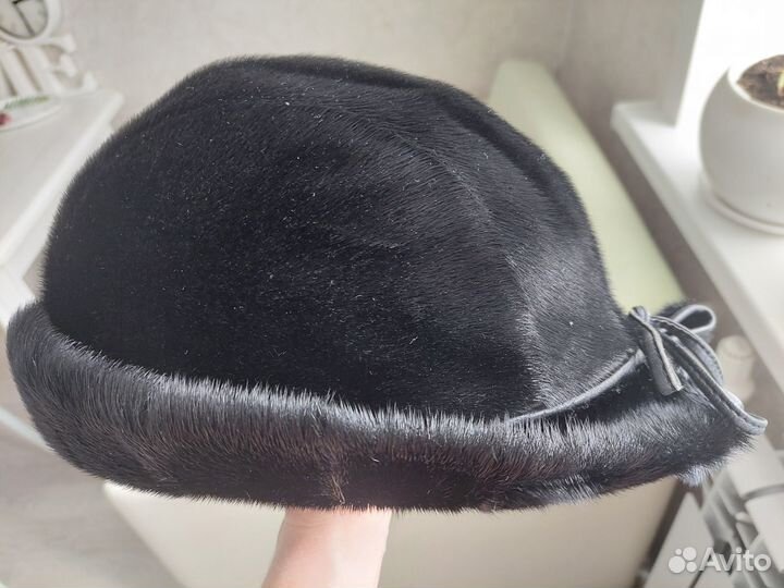 Шапка женская нереально чёрная р.55