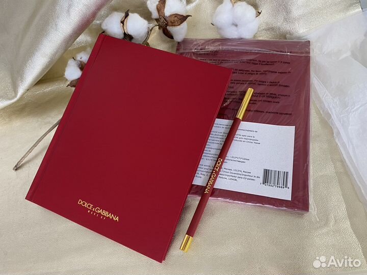 Блокнот dolce&gabbana ежедневник+ карандаш