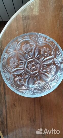 Ваза, салатник, хрусталь