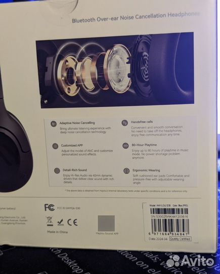 Haylou s30 anc black с микрофоном