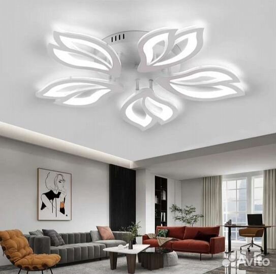 Люстра светодиодная LED, с пультом управления