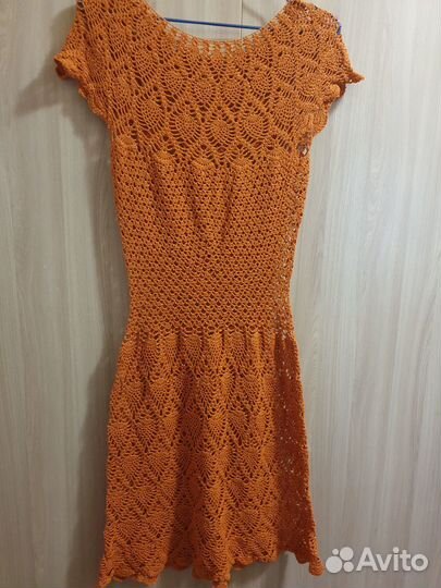 Платье вязаное крючком