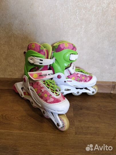 Роликовые коньки детские 30-33 Rush Actyon -б/у