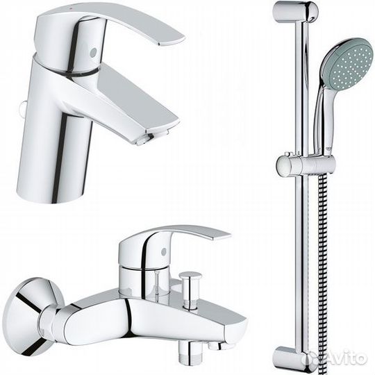 Комплект смесителей Grohe 124446 Хром