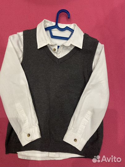 Рубашка с жилетом