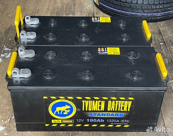 Аккумулятор Тюмень 190 а/ч на Камаз
