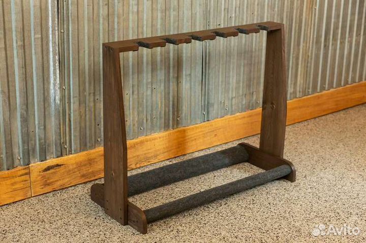 Деревянная гитарная стойка для нескольких гитар