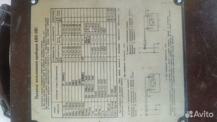 Ампер-вольтметр аво-5М1