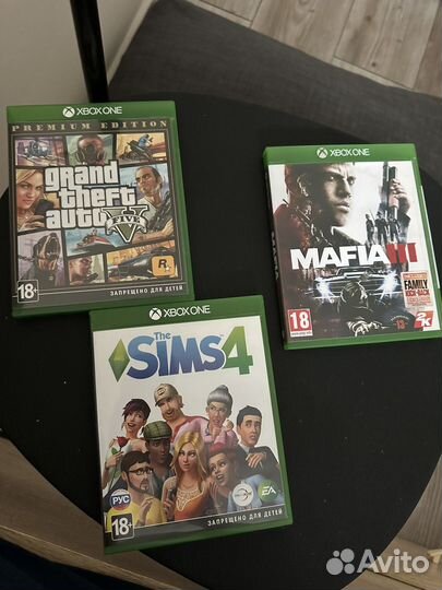 Xbox one s mafia 3 sims 4 диски