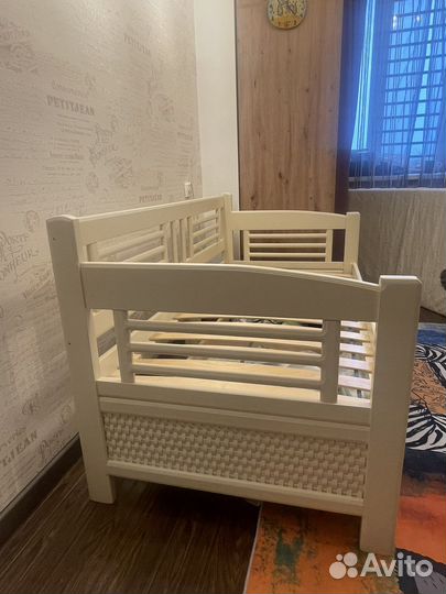 Детская кровать из массива бука 166x85