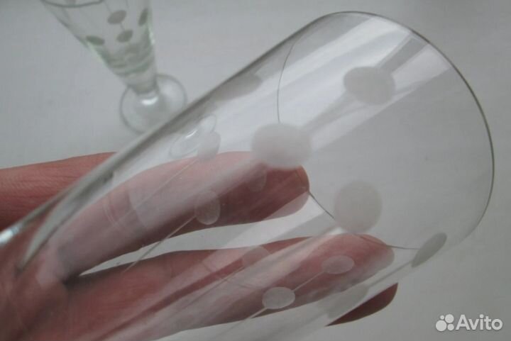 Рюмка на ножке -2 шт одним пакетом 75 мл,СССР