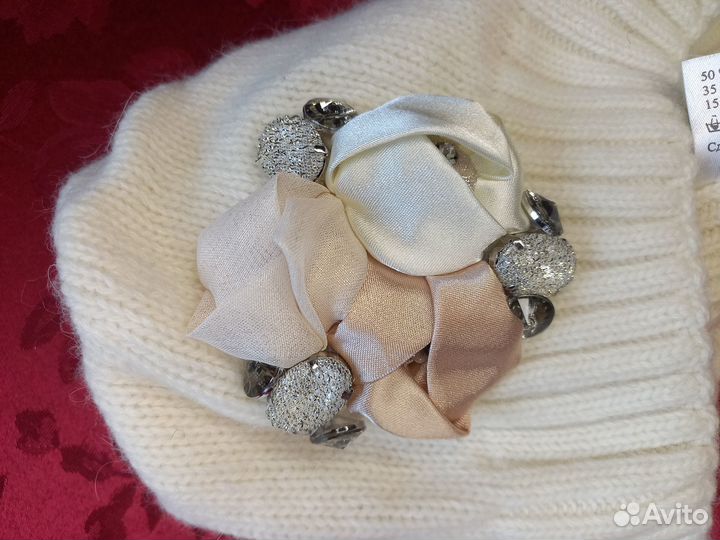 Шапка шарф перчатки шерсть/ангора