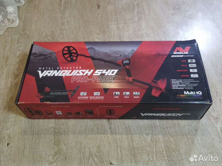Металлоискатель minelab vanquish 540 pro-pack