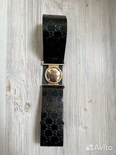 Пояс Gucci широкий ремень натуральная кожа