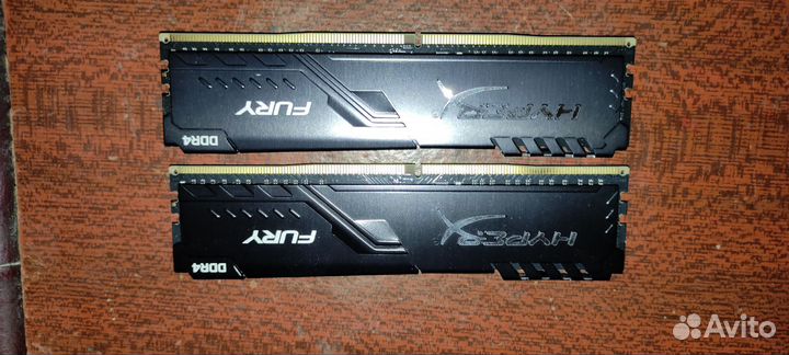 Оперативная память HyperX Fury 2 по 8gb