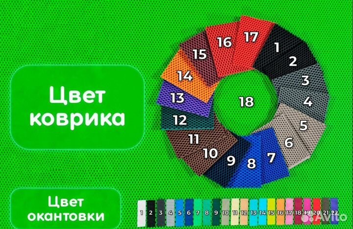 Ева коврики 3D с бортиками Rossion