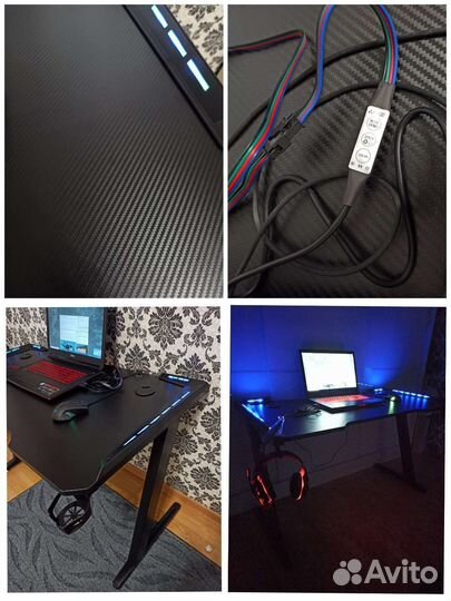 Геймерские столы с подсветкой, доставка бесплатная