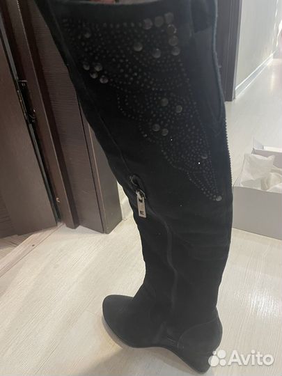 Сапоги зимние ботфорты