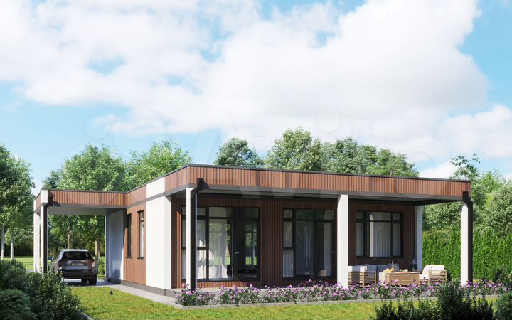 Коттедж 105 м² на участке 5,7 сот.