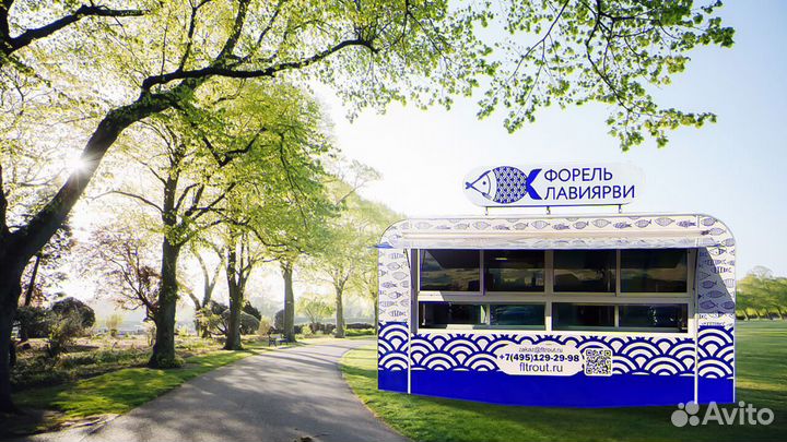 Ресторан-павильон ларек для торговли