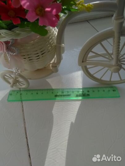 Декоративное кашпо велосипед