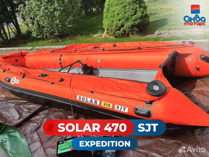 Лодка пвх Solar 470 Super Jet tunnel Expedition