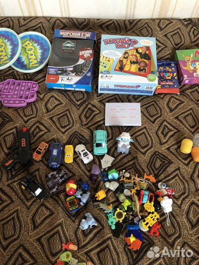1,5 пакета игрушек и настольных игр детских