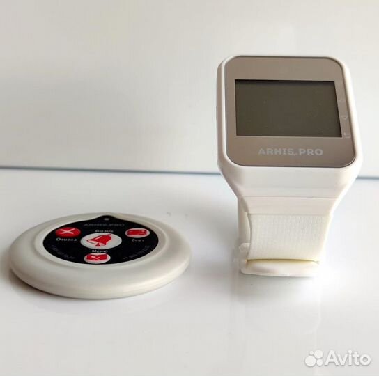 Кнопка вызова официанта Слим в ассортименте, часы