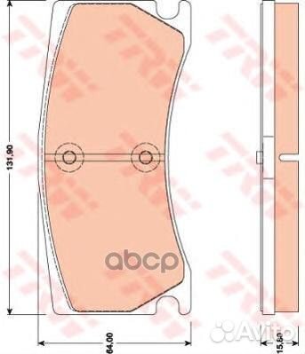 GDB1801 Колодки тормозные jaguar XK 06- задние