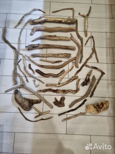 Коряги дрифтвуд (большой набор)