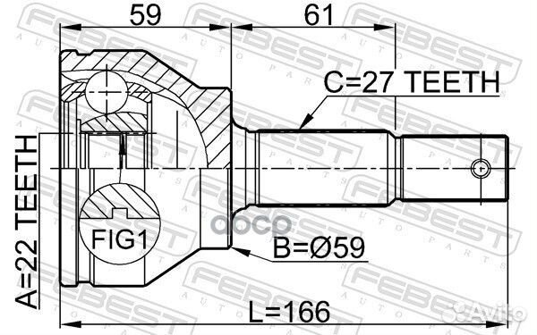 ШРУС 0210-FX35 0210-FX35 Febest