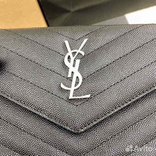 Сумка женская натуральная кожа YSL Envelope