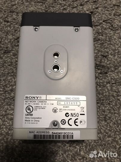 IP камера Sony snc-cs20