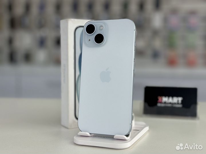 iPhone 15 128 (100-акб, гарантия, trade, sim)