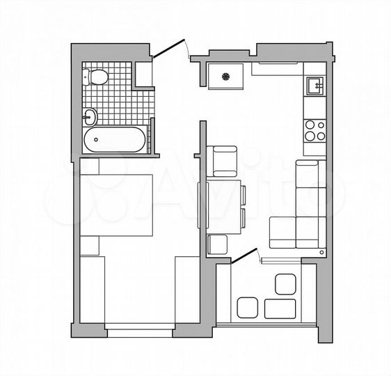 2-к. квартира, 40 м², 17/17 эт.