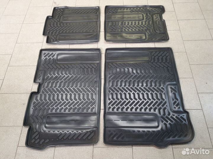 Коврики в салон Hyundai H-1 (2018-н.в.) 2 и 3 ряды