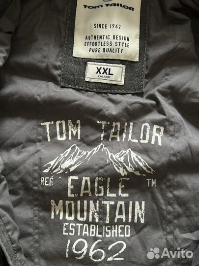 Tom Tailor кожаная куртка-пилот XL