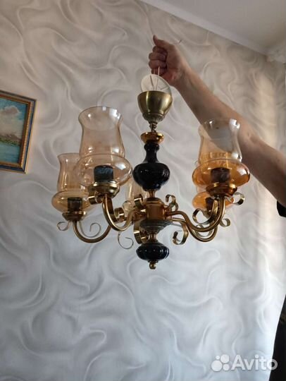 Люстра потолочная бу