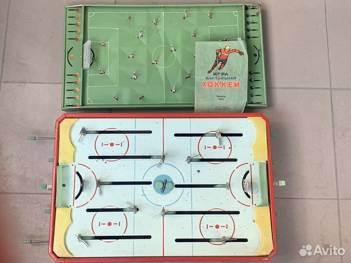 Настольная игра футбол, хоккей СССР