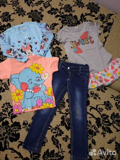 Детские вещи пакетом для девочки от 0 до 6лет