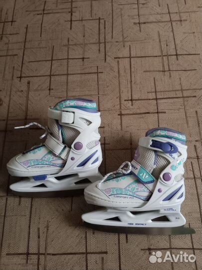 Коньки фигурные детские раздвижные размер26-31
