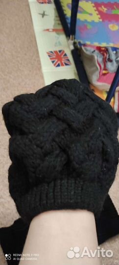 Шапка с шарфом