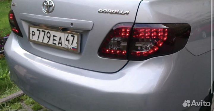 Задние фонари диодные на крышку corolla e150